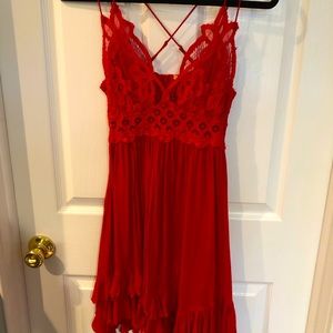 Red Slip Dress